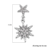 Round Cut Cubic Zirconia in 925 Sterling Silver Earrings 5
