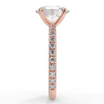 Stunning 2.11 CT Oval Moissanite Engagement Ring with Pave Design 10