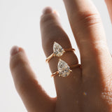 Stunning 1 CT Pear Moissanite Engagement Ring with Solitaire Design