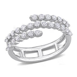 Round Cut Cubic Zirconia in 925 Sterling Silver Wedding Bands 7