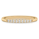 Stunning 0.10 TCW Round Moissanite Stones Half Eternity Wedding Bands 1