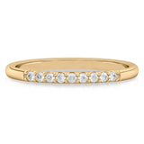 Stunning 0.10 TCW Round Moissanite Stones Half Eternity Wedding Bands 1