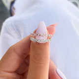 Stunning 0.2 TCW Round Moissanite Stones Vintage Style Wedding Bands 5