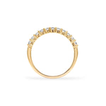 1.32 TCW Round Topaz Lab Made Diamond- April Birthstone Wedding Band 4