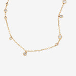 Round Cut Cubic Zirconia in 925 Sterling Silver Necklace 2