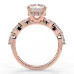 Stunning 2.0 CT Round Moissanite Engagement Ring with Hidden Halo & Pave Design 9