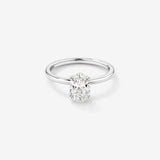 Stunning 1.25 CT Oval Moissanite Engagement with Ring Solitaire Design 1