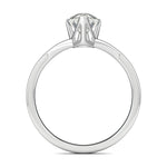 Stunning 0.5 CT Pear Moissanite Stones Engagement Ring In Solitaire Design 3