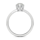 Stunning 0.5 CT Pear Moissanite Stones Engagement Ring In Solitaire Design 3