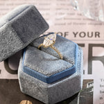 Stunning 3.0 CT Marquise Cut Moissanite Engagement Ring with Pave Design 4