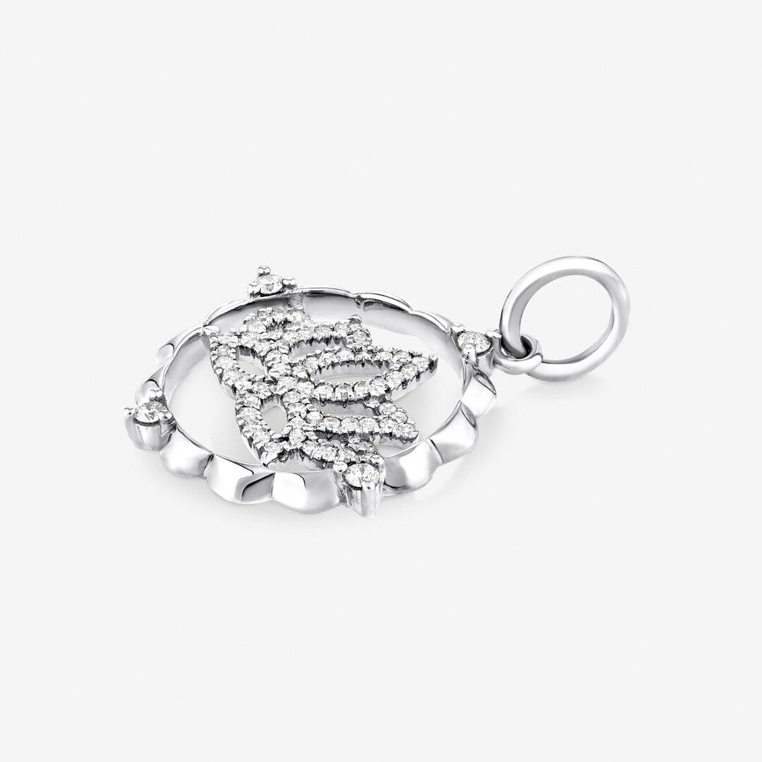 Round Cut Cubic Zirconia in 925 Sterling Silver Necklace 2