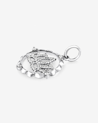 Round Cut Cubic Zirconia in 925 Sterling Silver Necklace 2