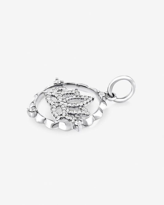 Round Cut Cubic Zirconia in 925 Sterling Silver Necklace 2