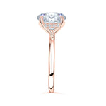 Stunning 3.0 CT Round Moissanite Engagement Ring with Hidden Halo Design 4