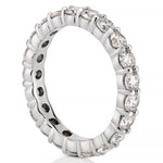 Stunning 2.33 CT Round Moissanite Stones Full Eternity Wedding Bands 4