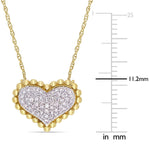 Round Cut Cubic Zirconia in 925 Sterling Silver Necklace 7