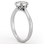 Stunning 0.50-1.50 CT Round Moissanite Engagement Ring With Bezel Design 4