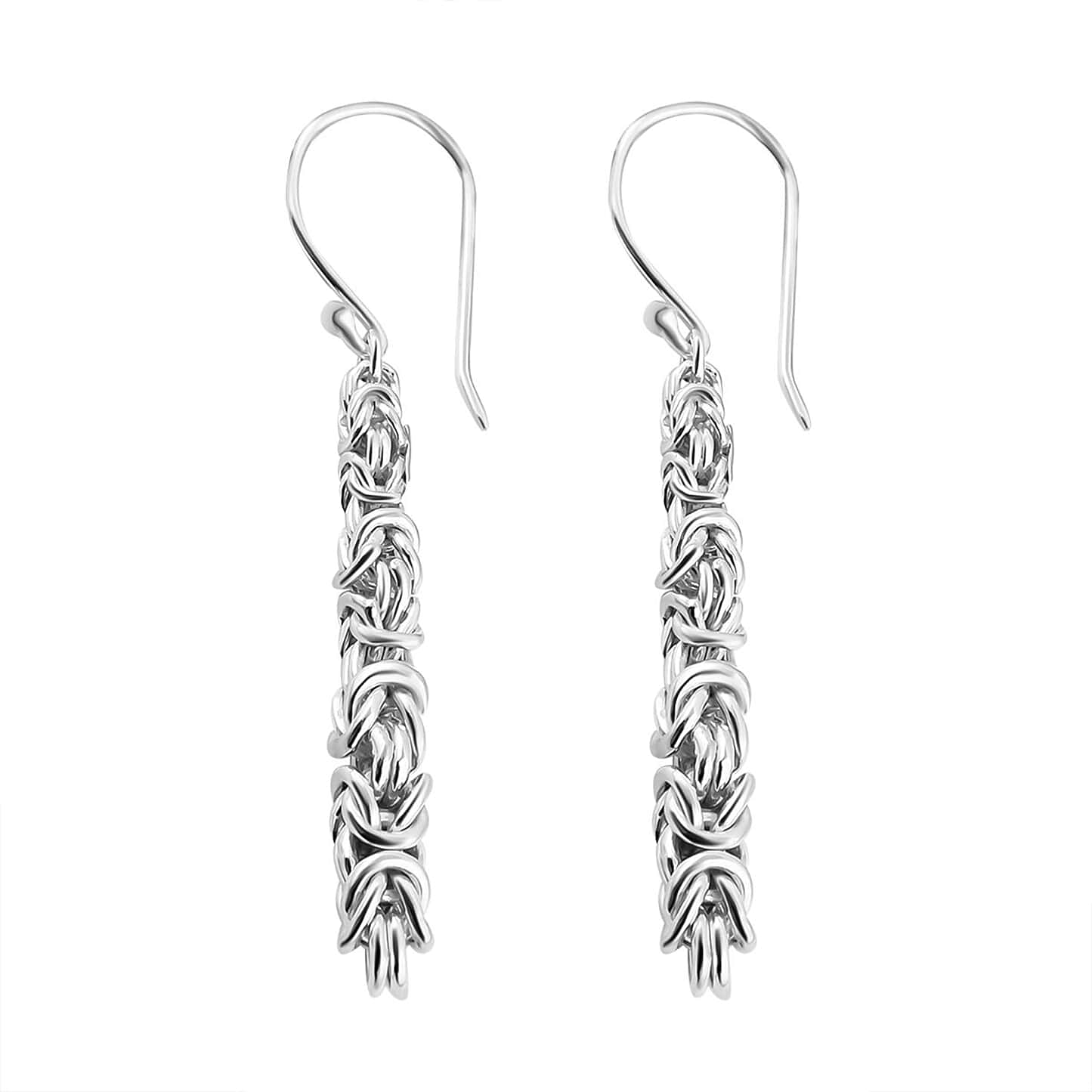 Round Cut Cubic Zirconia in 925 Sterling Silver Earrings 4
