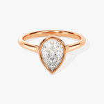 Stunning 1.0-2.0 CT Pear Moissanite Engagement Ring with Dainty Design 5