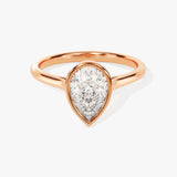 Stunning 1.0-2.0 CT Pear Moissanite Engagement Ring with Dainty Design 5