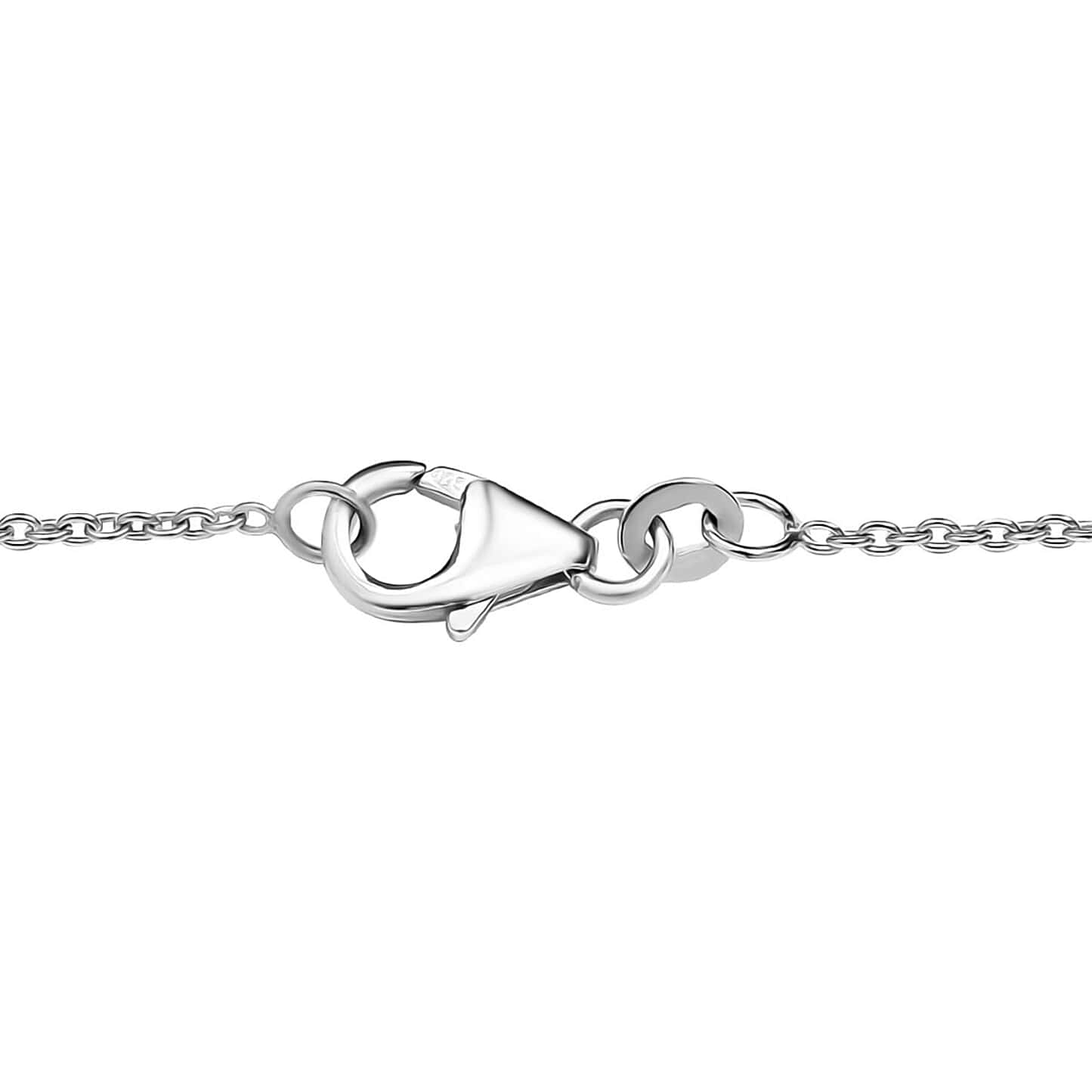 Round Cut Cubic Zirconia in 925 Sterling Silver Necklace 6