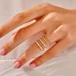 1.50 Oval Cut Moissanite Bridal Ring Set with Round Wedding Bands 8