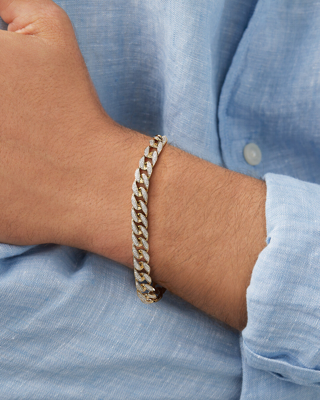 Round Cut Cubic Zirconia in 925 Sterling Silver Bracelet 5