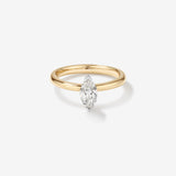 Stunning 0.7 CT Marquise Moissanite Solitaire Design Engagement Ring 1