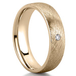 Classic Solitaire Wedding Band for Men's in Solid Gold 2