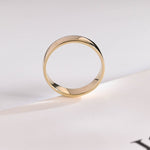 Delicate Men's Wedding Band in Solid Gold 6