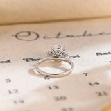 Stunning 2.0 CT Oval Moissanite Engagement Ring with Cluster Design 6