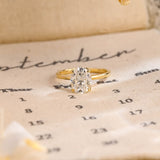Stunning 2.0 CT Oval Moissanite Engagement Ring with Solitaire Design 1