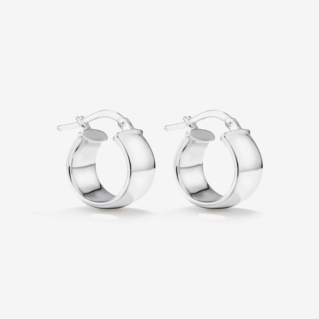 Round Cut Cubic Zirconia in 925 Sterling Silver Earrings 1