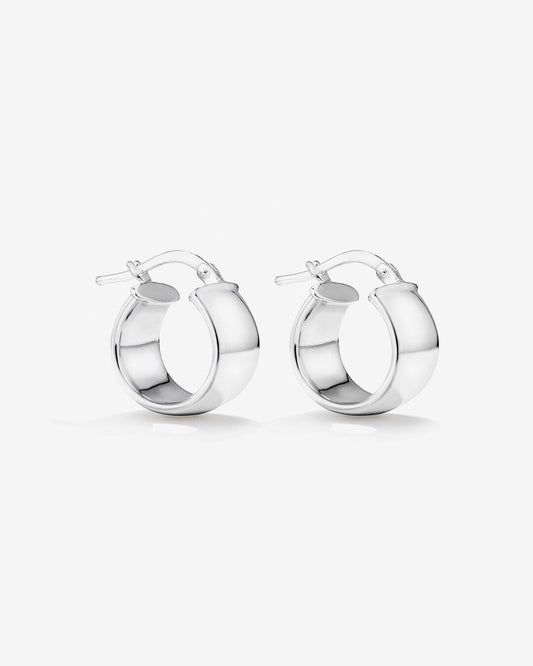 Round Cut Cubic Zirconia in 925 Sterling Silver Earrings 1