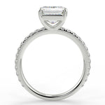 Stunning 2.53 CT Emerald Moissanite Engagement Ring with Pave Design 6