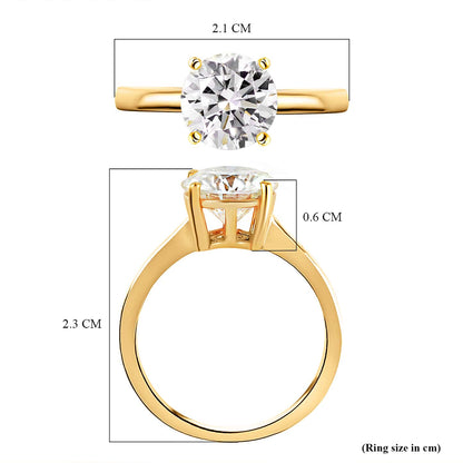 Round Cut Solitaire Style Cubic Zirconia in 925 Sterling Silver Jewelry 5