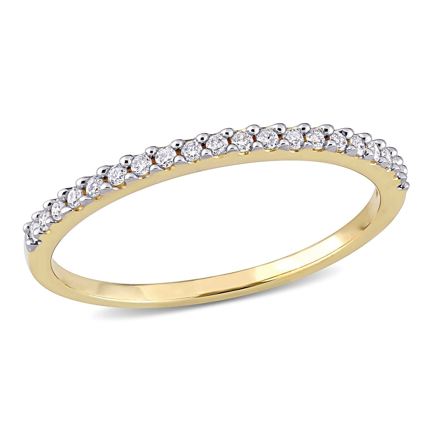Round Cut Cubic Zirconia in 925 Sterling Silver Wedding Bands 8
