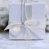 1.0 CT Radiant Cut Moissanite Diamond Solitaire Pendant Necklace in Solid Gold 3