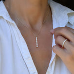 0.14 CT Baguette April Lab Made Diamond- April Birthstone Necklace 7