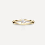 Stunning 0.20 CT Princess Moissanite Engagement Ring with Solitaire Design 1