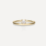 Stunning 0.20 CT Princess Moissanite Engagement Ring with Solitaire Design 1