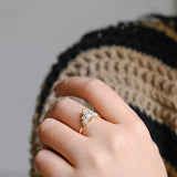 Stunning 1.0 - 2.0 CT Marquise Moissanite Engagement Ring with Cluster Design 3
