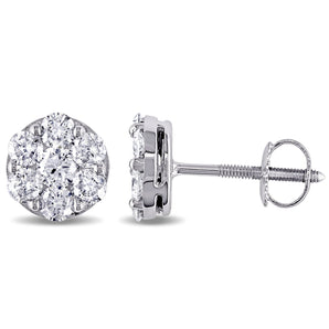 1.0 CT Round Cut Cubic Zirconia in 925 Sterling Silver Jewelry