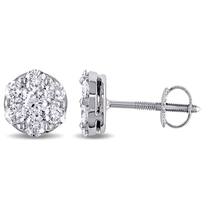 1.0 CT Round Cut Cubic Zirconia in 925 Sterling Silver Jewelry 3