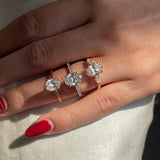 Stunning 1.0 CT Oval Moissanite Engagement Ring with Hidden Halo & Pave Design 6