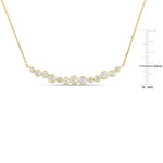 Round Cut Cubic Zirconia in 925 Sterling Silver Necklace 3