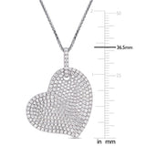 Round Cut Cubic Zirconia in 925 Sterling Silver Necklace 3