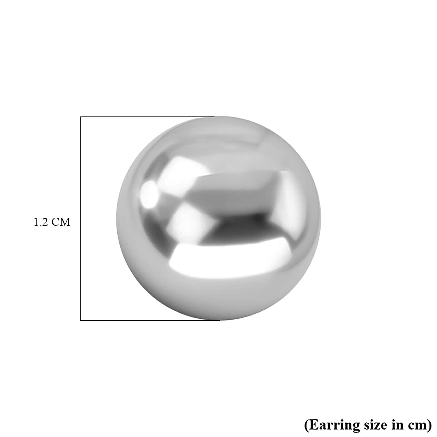Round Cut Cubic Zirconia in 925 Sterling Silver Earrings 5