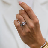 Round Cut Solitaire Style Cubic Zirconia in 925 Sterling Silver Ring 8