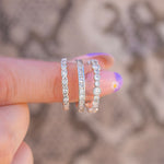 Stunning 0.3 TCW Round Moissanite Stones Channel Wedding Band 6